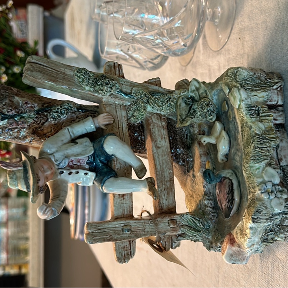 Antique majolica figurine